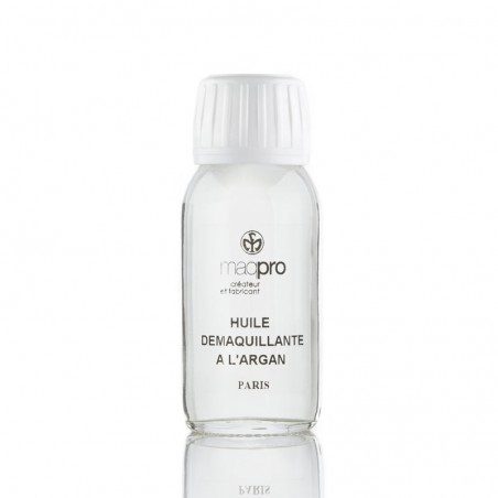 huile démaquillante à l'huile d'argan flacon verre 60ml